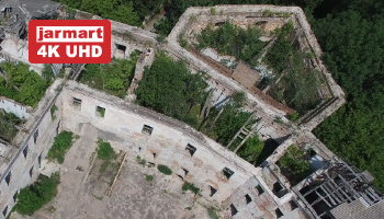 Bird’s eye view of Klevan Castle